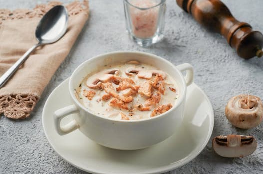 Cream of mushroom soup