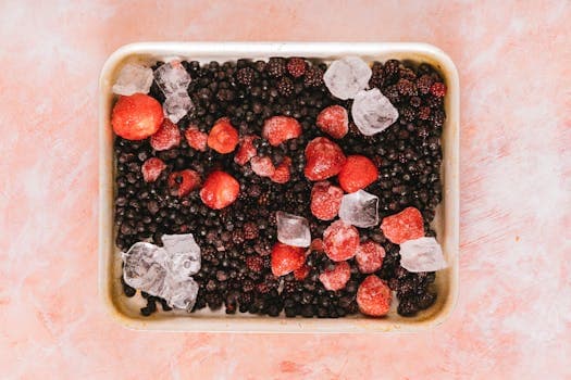 Frozen mixed berries