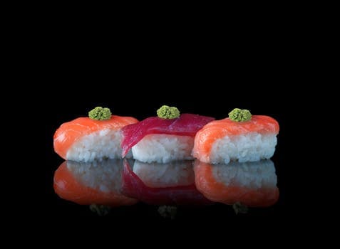 Sushi (salmon nigiri)