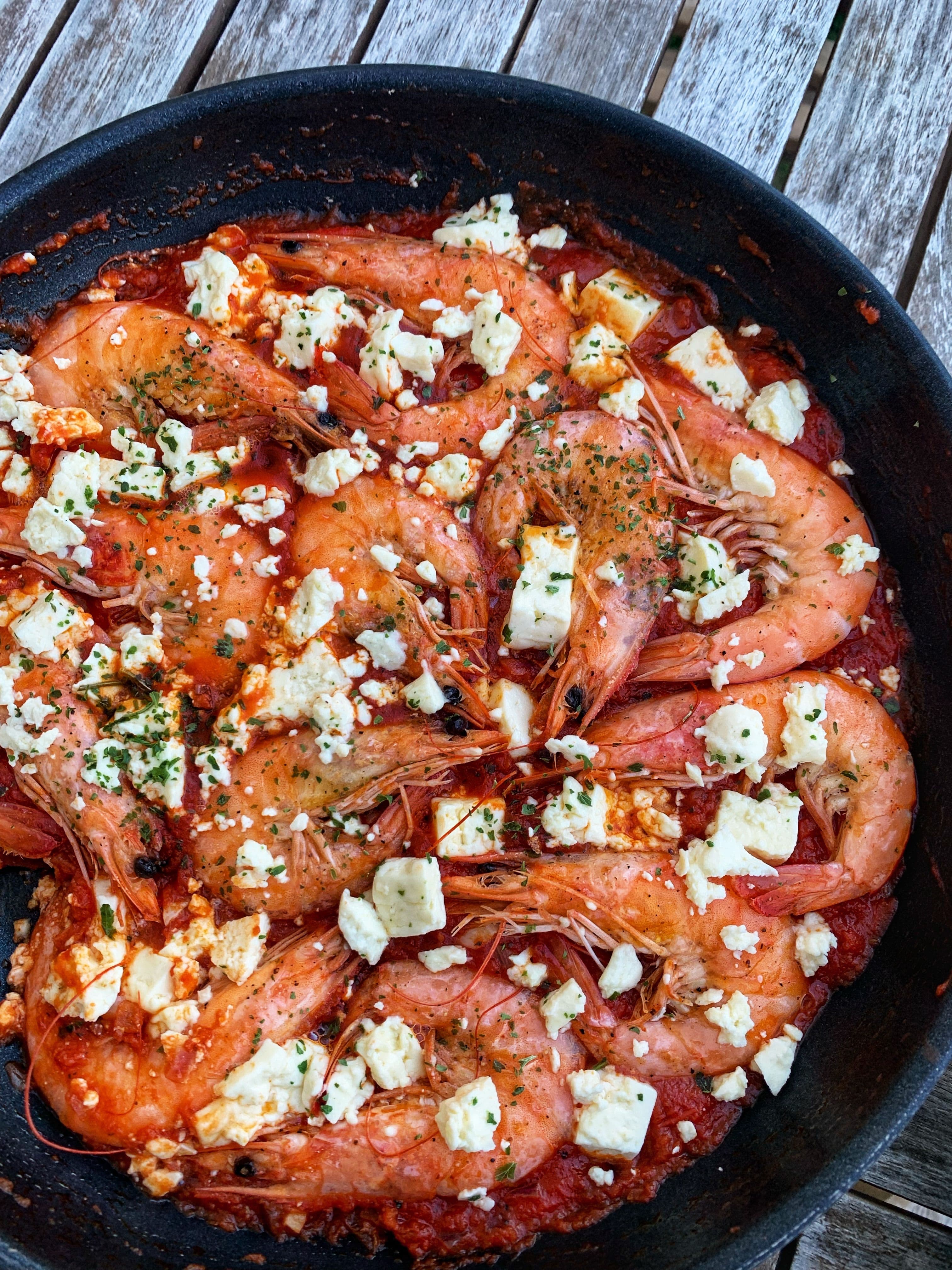 Prawn Saganaki