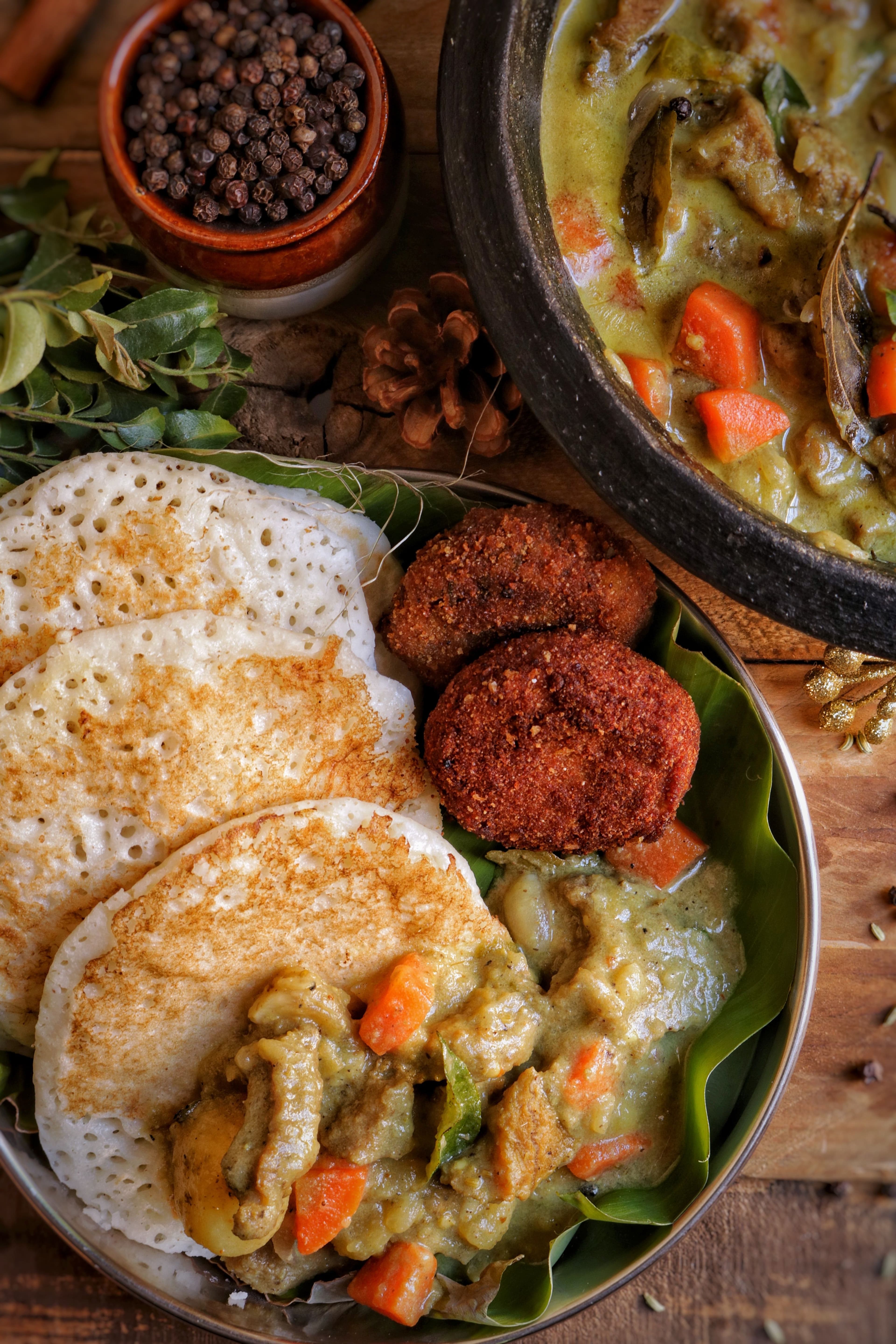 Appam with Stew