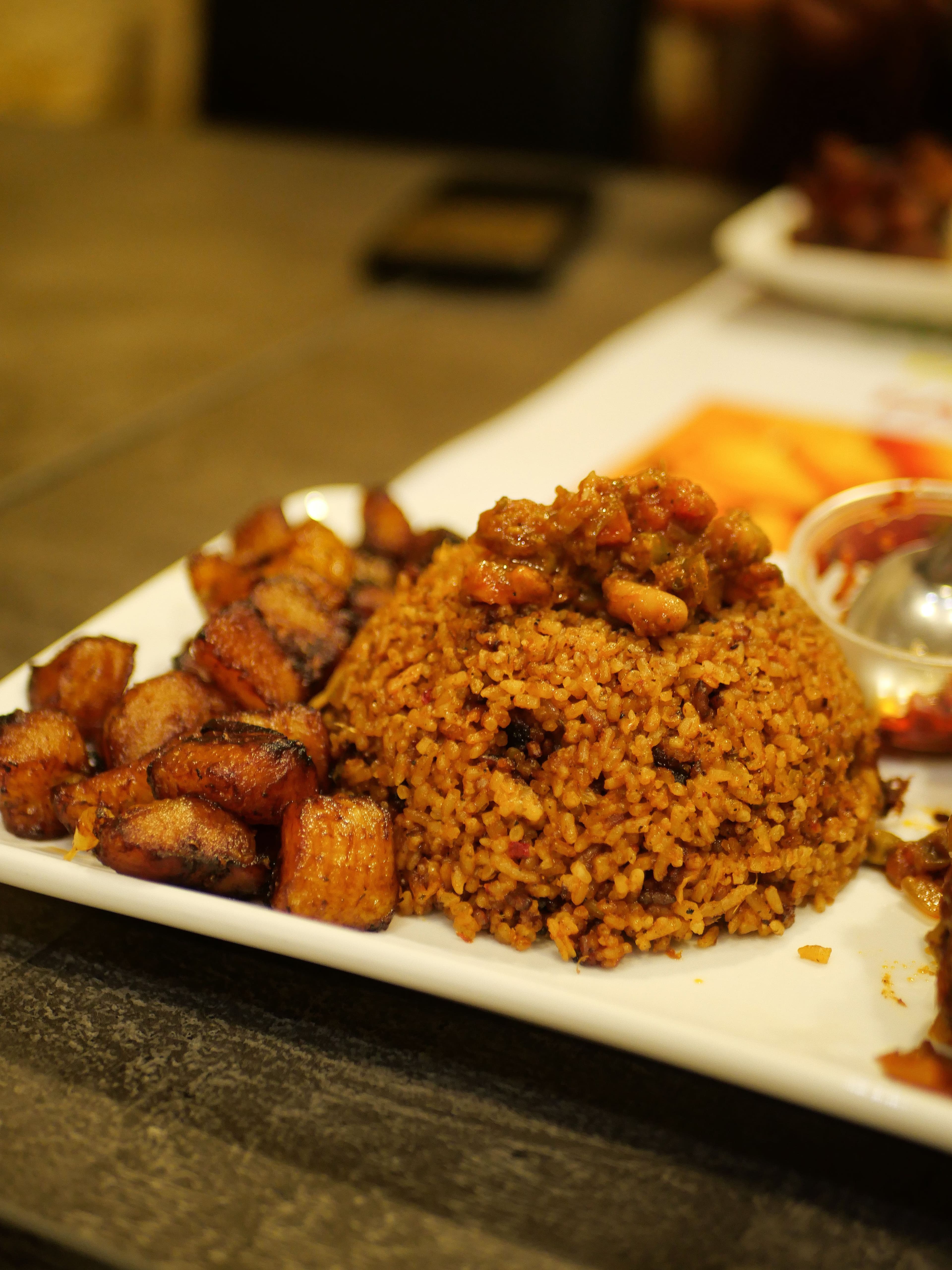 Ofada Rice and Ayamase