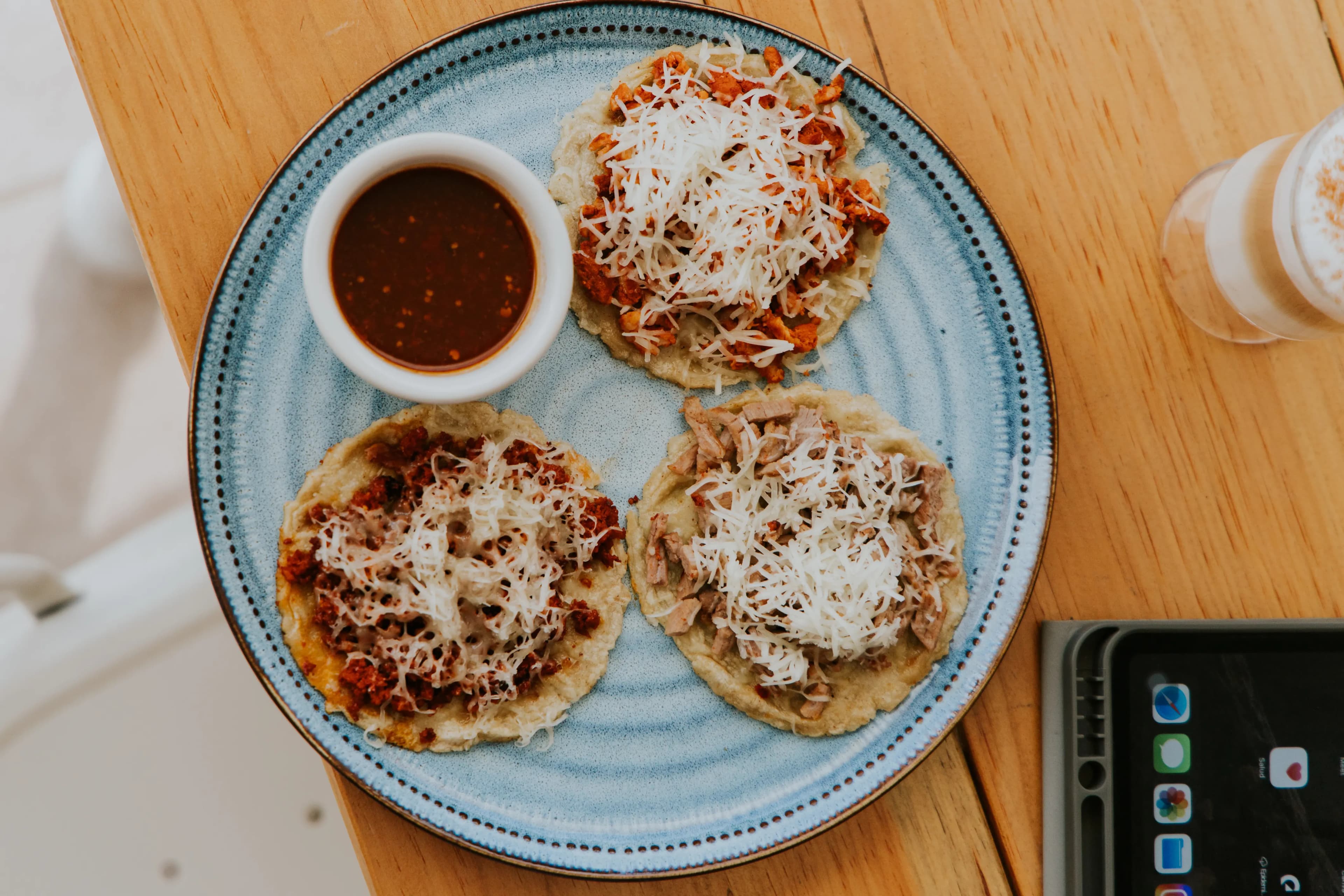 Sopes with Beans and Cheese