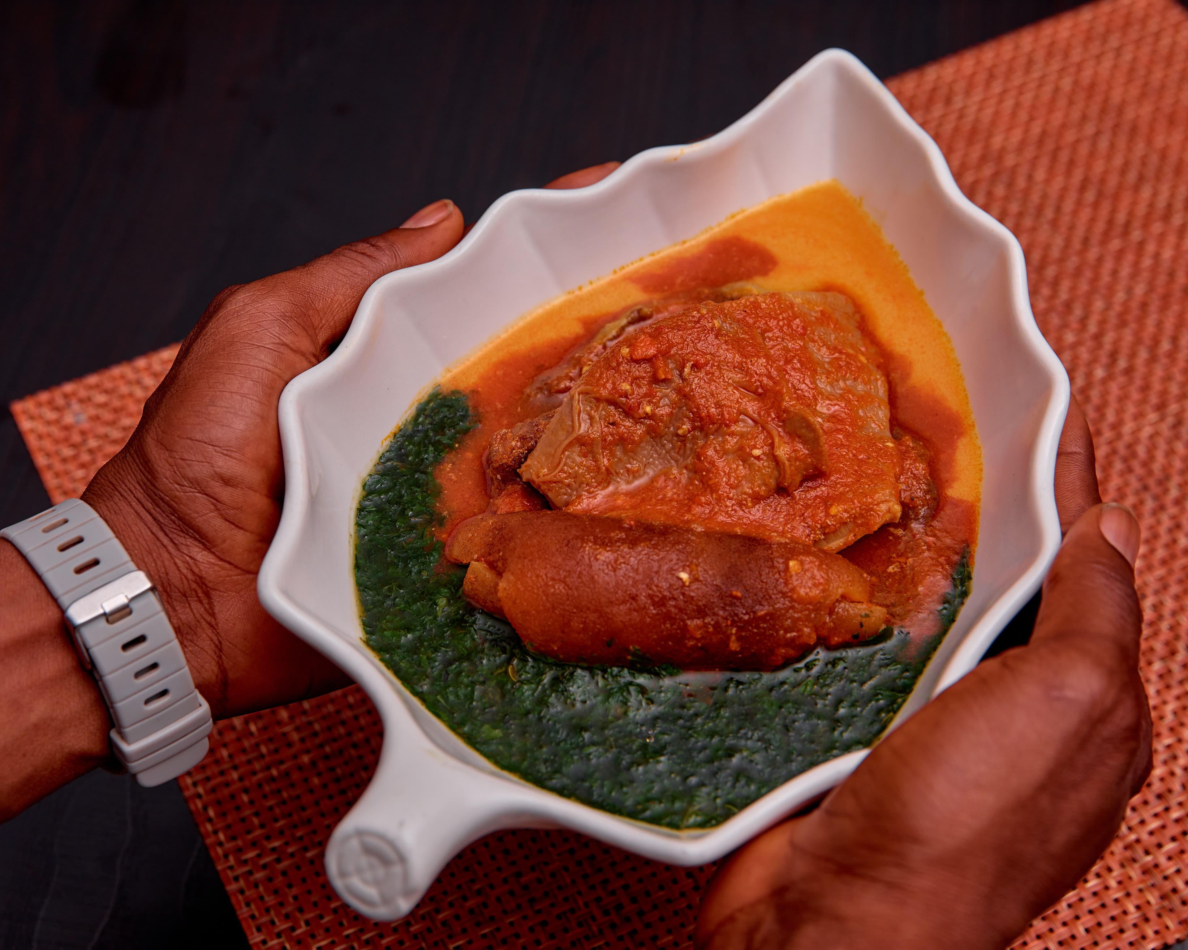 Amala and Ewedu