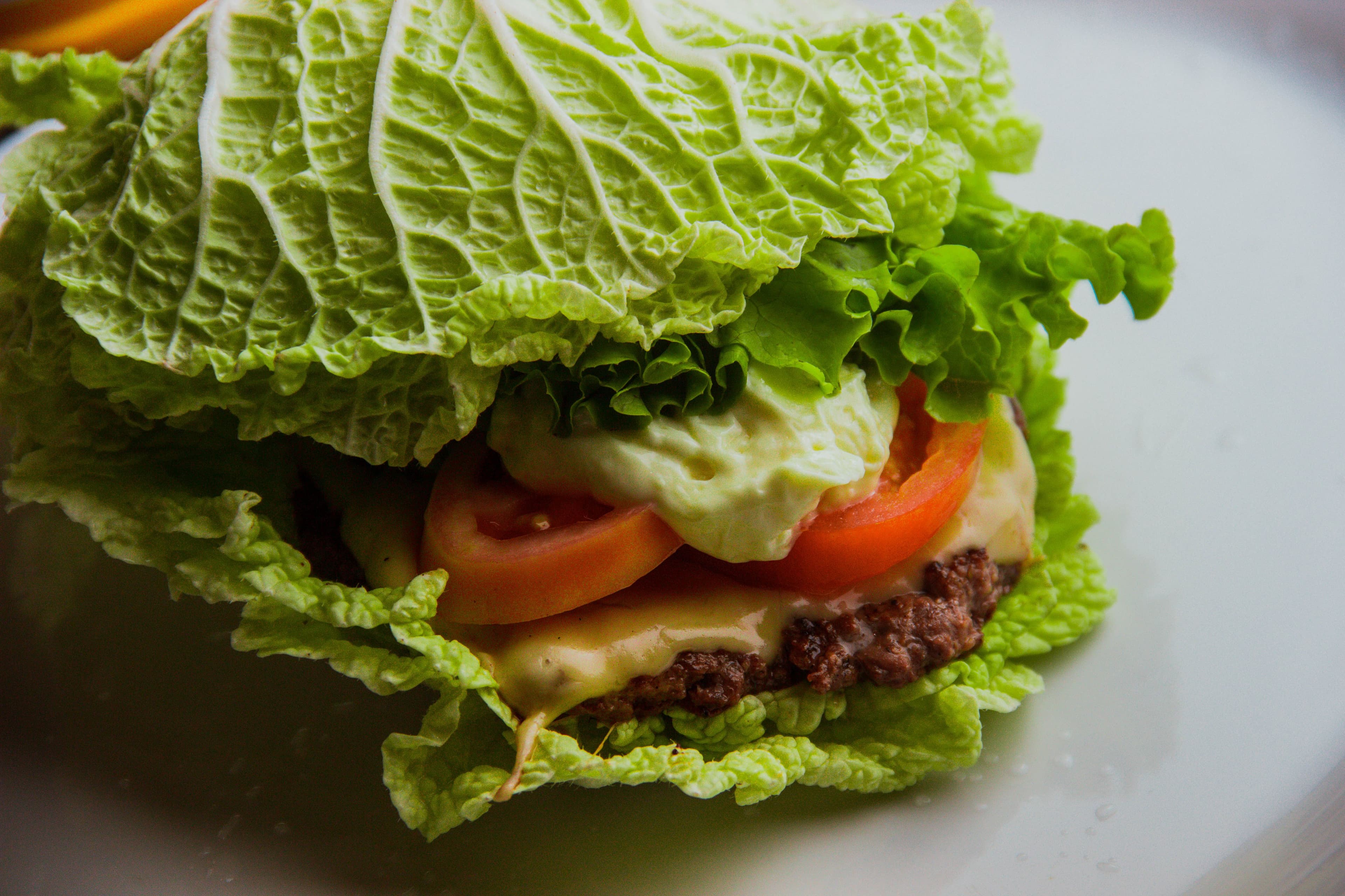 Lettuce-Wrapped Burger