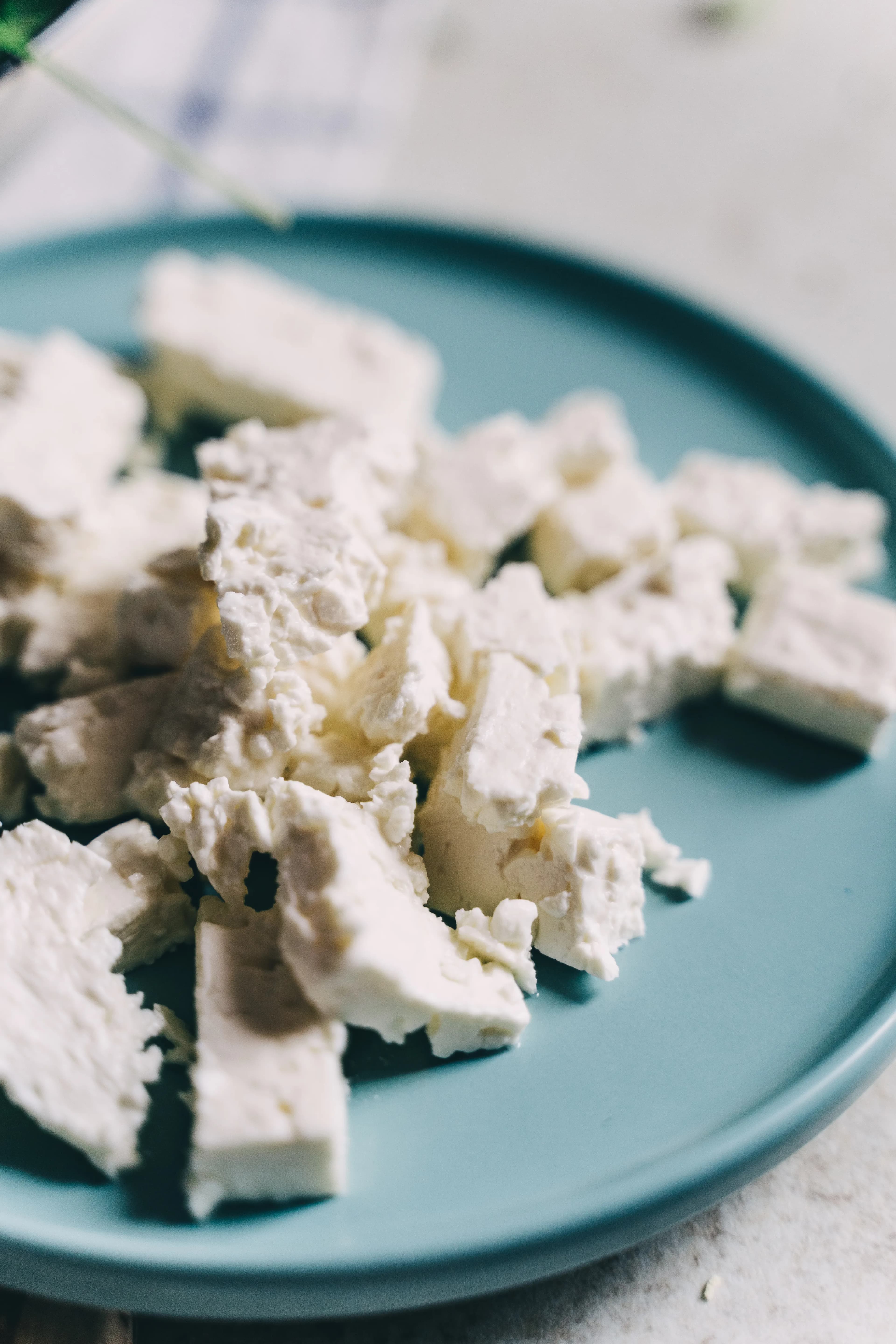 Reduced-fat feta cheese