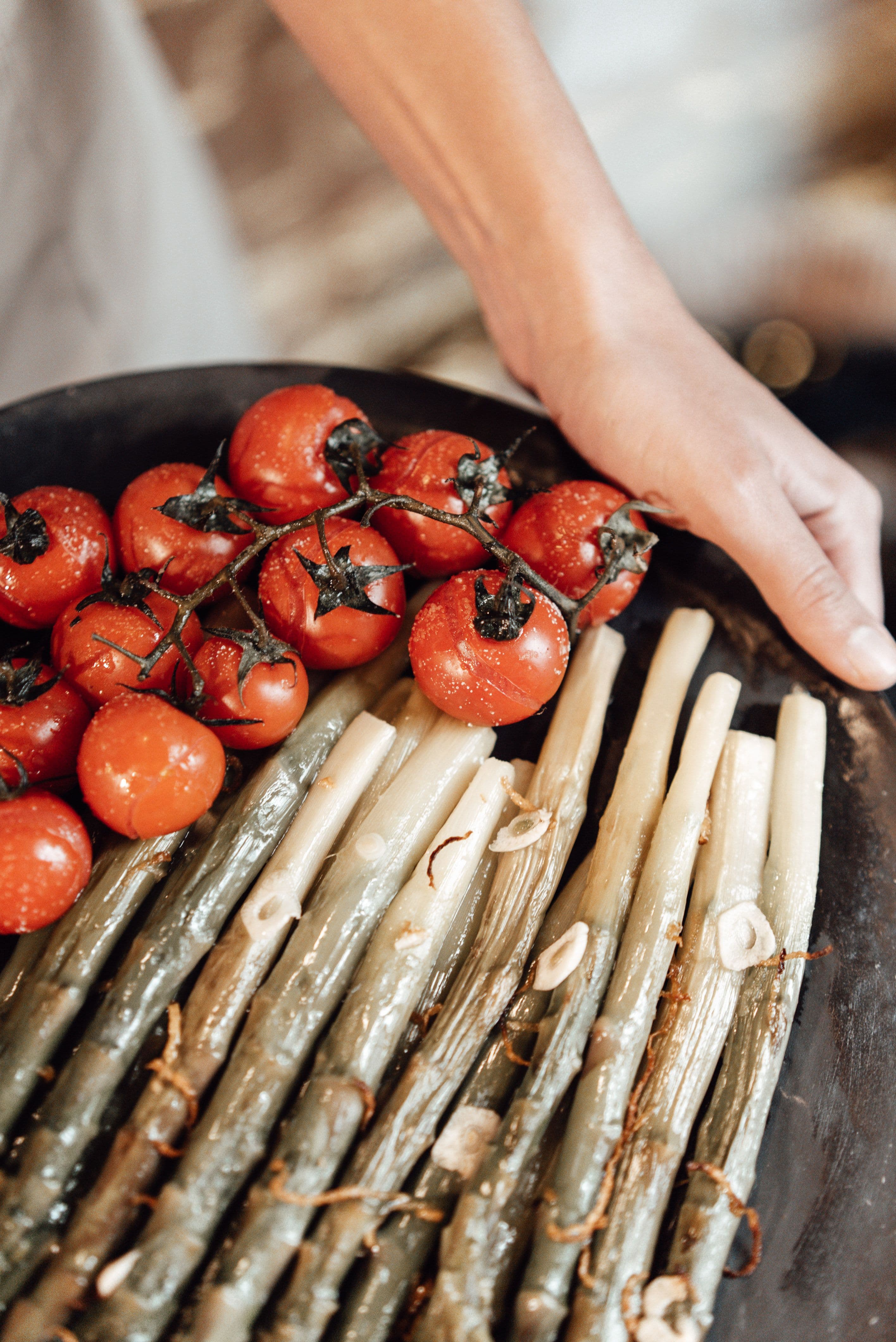 Calcots con Romesco