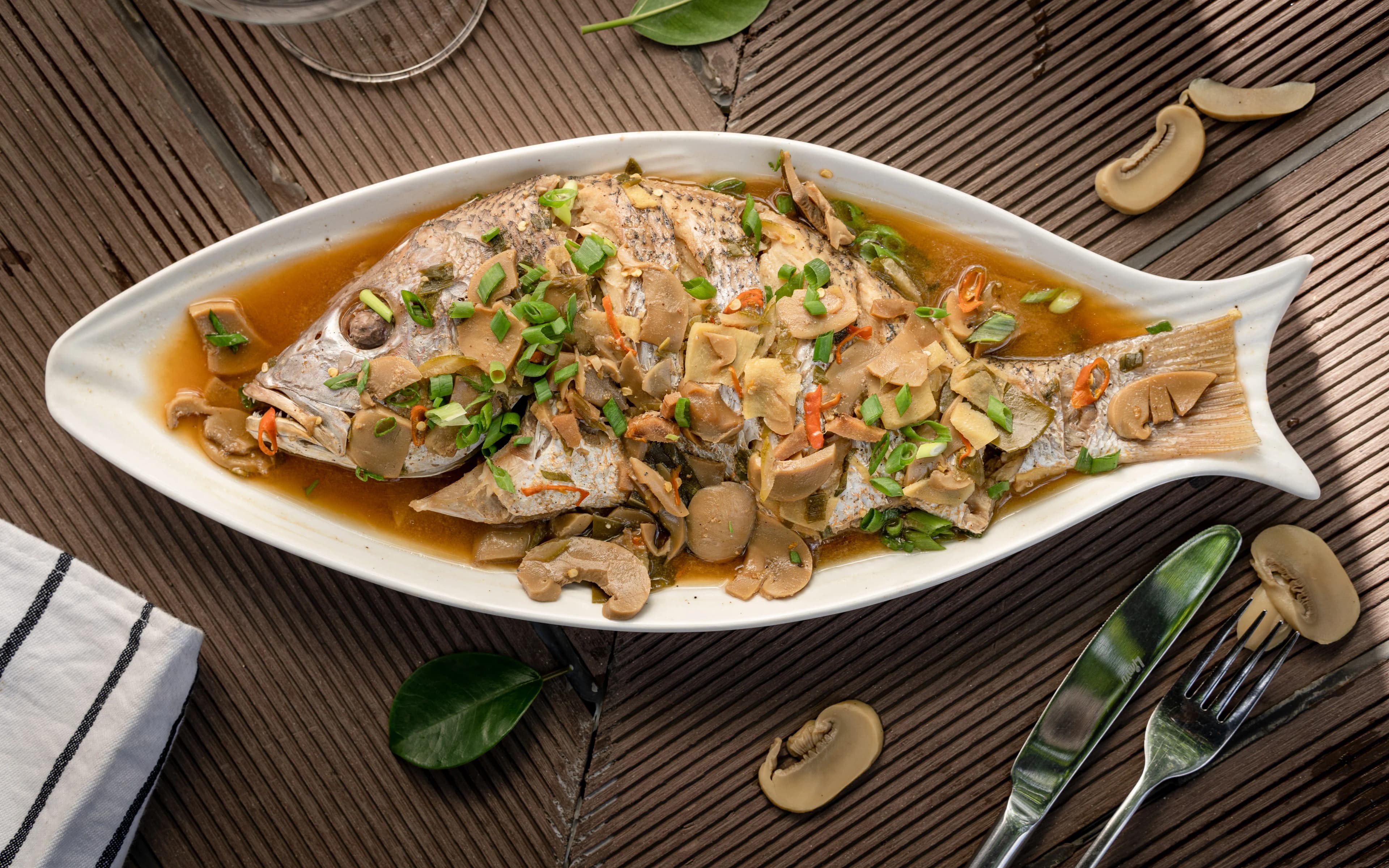 Steamed Fish with Ginger