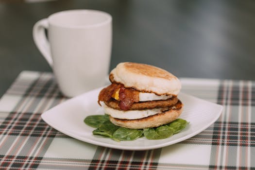 Egg McMuffin-style sandwich