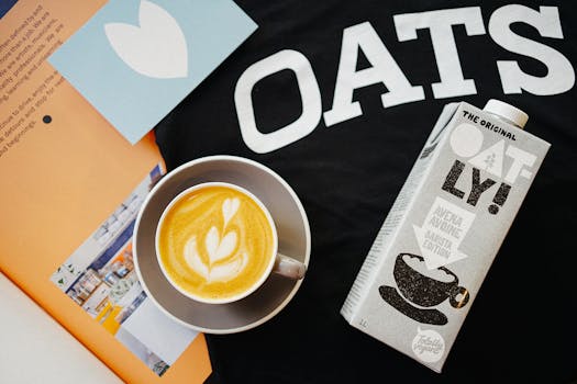 Oat milk latte